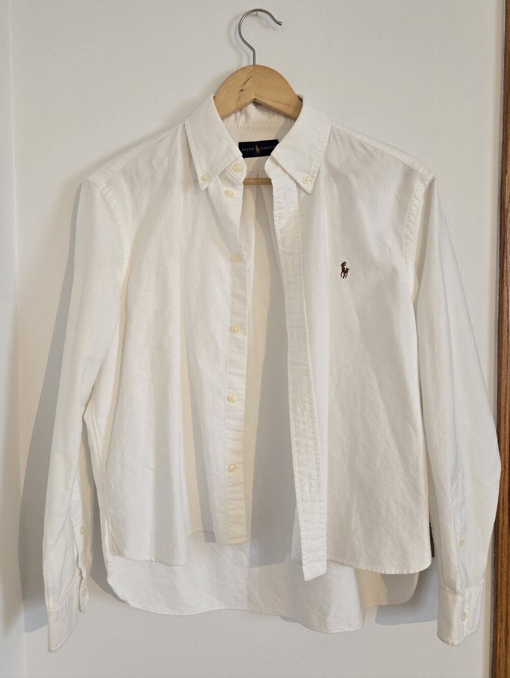 Polo by Ralph Lauren White Button-Down Oxford Shirt with Pony Logo